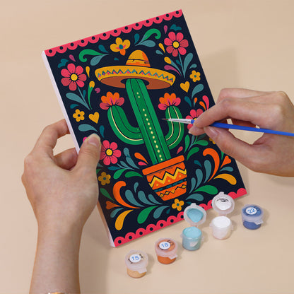 Mexican Folk Art Fiesta mini paint by numbers – image 5
