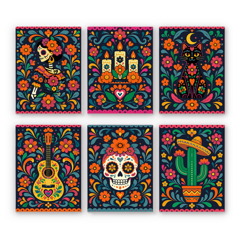 Mexican Folk Art Fiesta mini paint by numbers – image 7