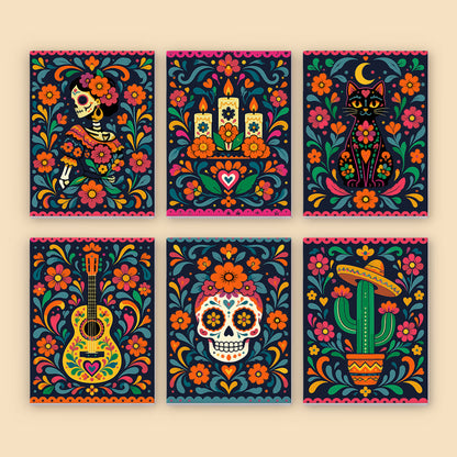 Mexican Folk Art Fiesta mini paint by numbers – image 8