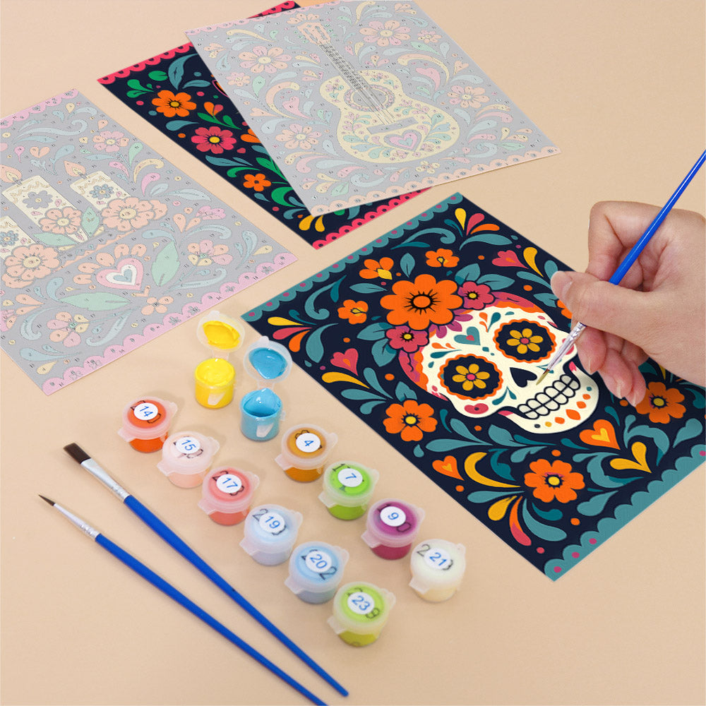 Mexican Folk Art Fiesta mini paint by numbers – image 12
