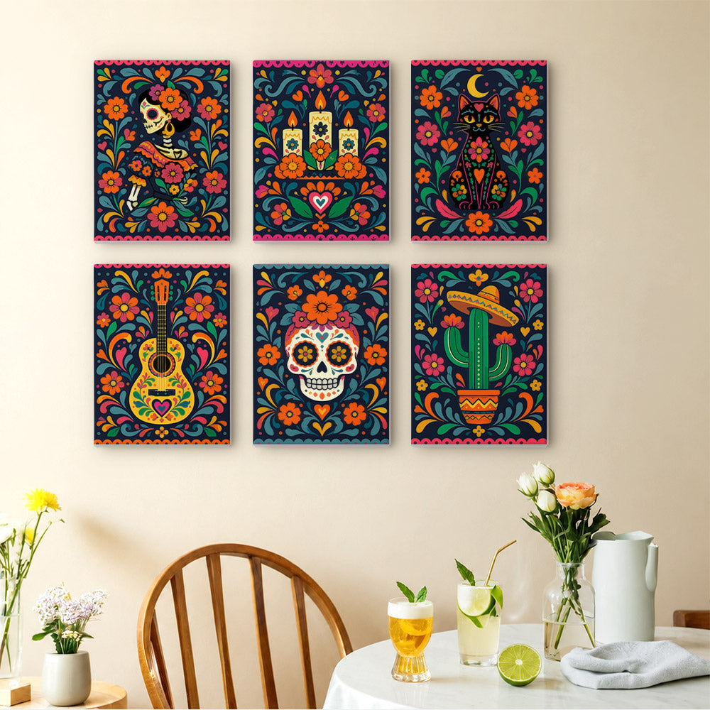 Mexican Folk Art Fiesta mini paint by numbers – image 14