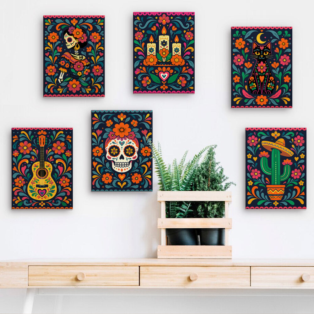 Mexican Folk Art Fiesta mini paint by numbers – image 15