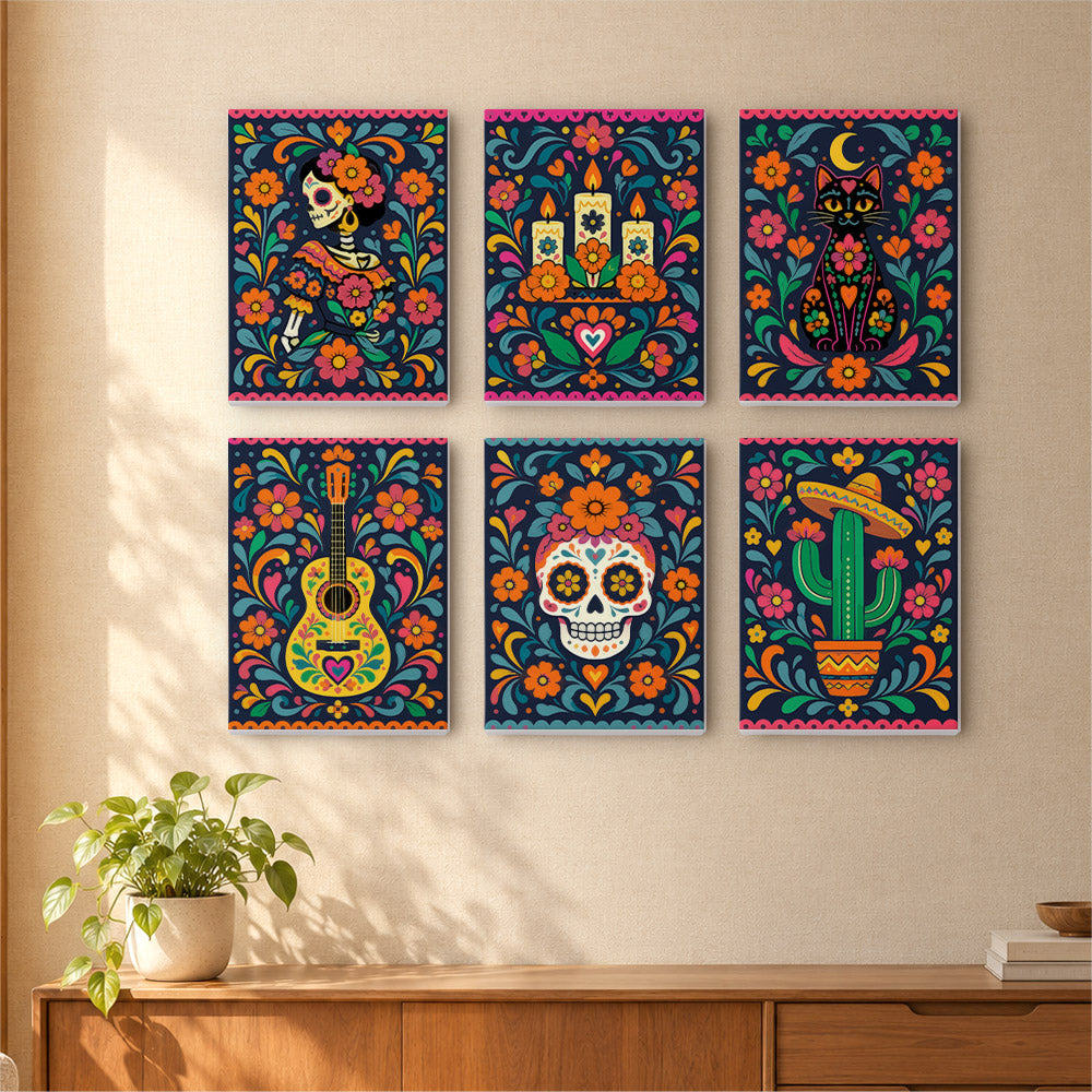 Mexican Folk Art Fiesta mini paint by numbers – image 16