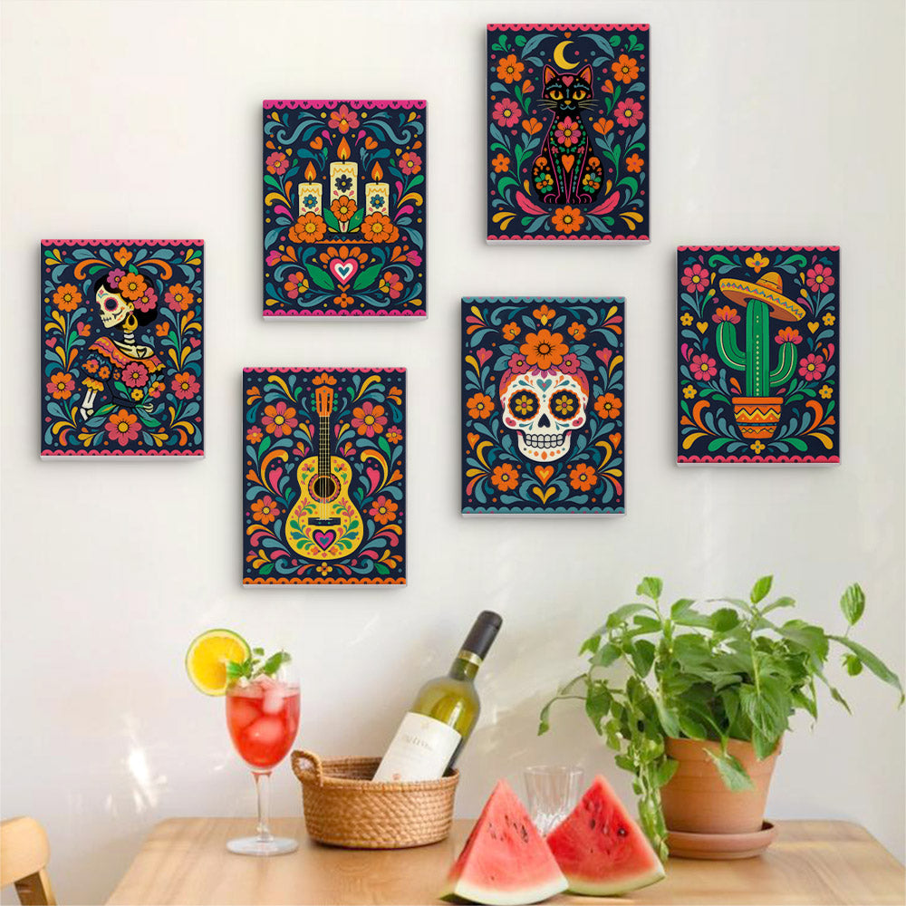 Mexican Folk Art Fiesta mini paint by numbers – image 17