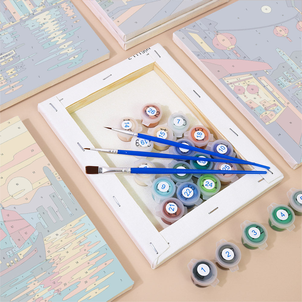 Hong Kong Harbor Scenes mini paint by numbers – image 2