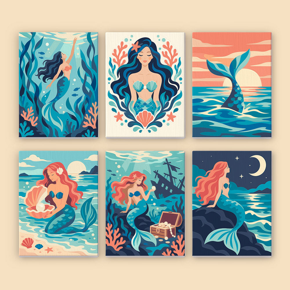 Enchanted Mermaid Adventures mini paint by numbers – image 8