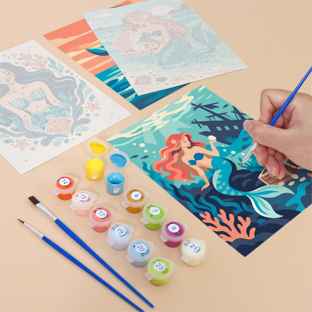 Enchanted Mermaid Adventures mini paint by numbers – image 12