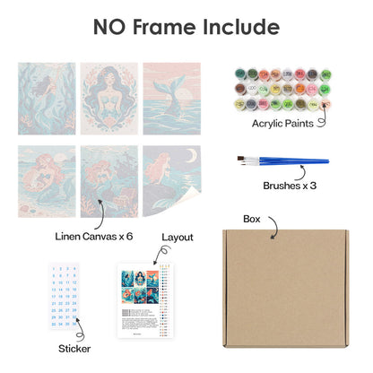 Enchanted Mermaid Adventures mini paint by numbers – image 19