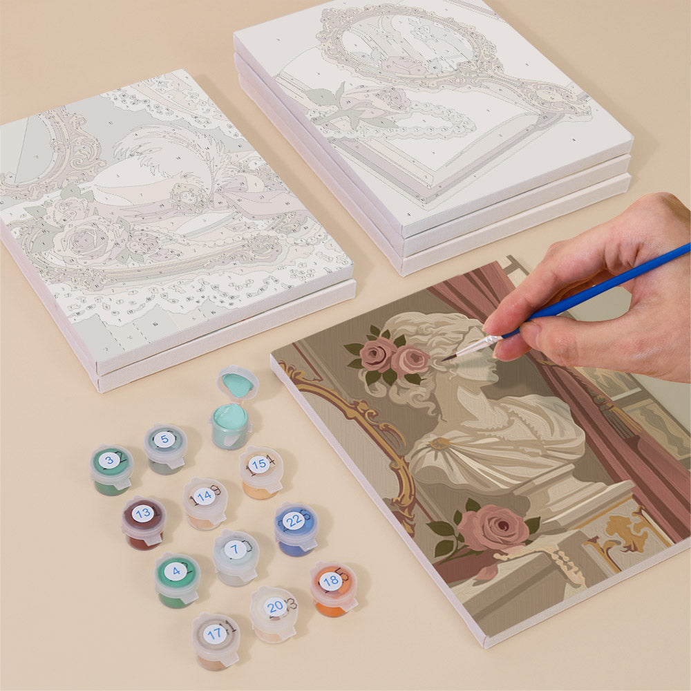Romantic Vintage Vanity mini paint by numbers – image 4