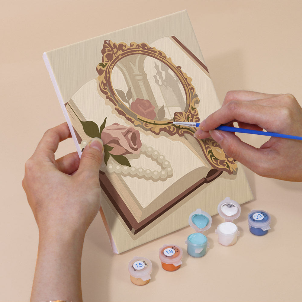 Romantic Vintage Vanity mini paint by numbers – image 5