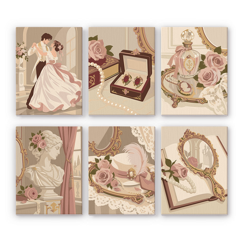 Romantic Vintage Vanity mini paint by numbers – image 7