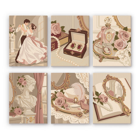 Romantic Vintage Vanity mini paint by numbers – image 7