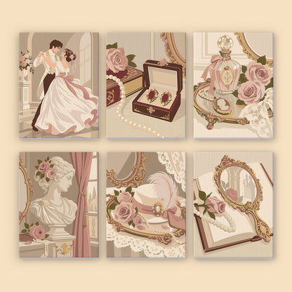 Romantic Vintage Vanity mini paint by numbers – image 8