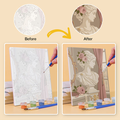 Romantic Vintage Vanity mini paint by numbers – image 10