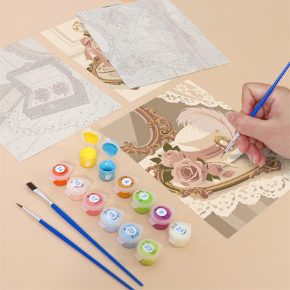 Romantic Vintage Vanity mini paint by numbers – image 12