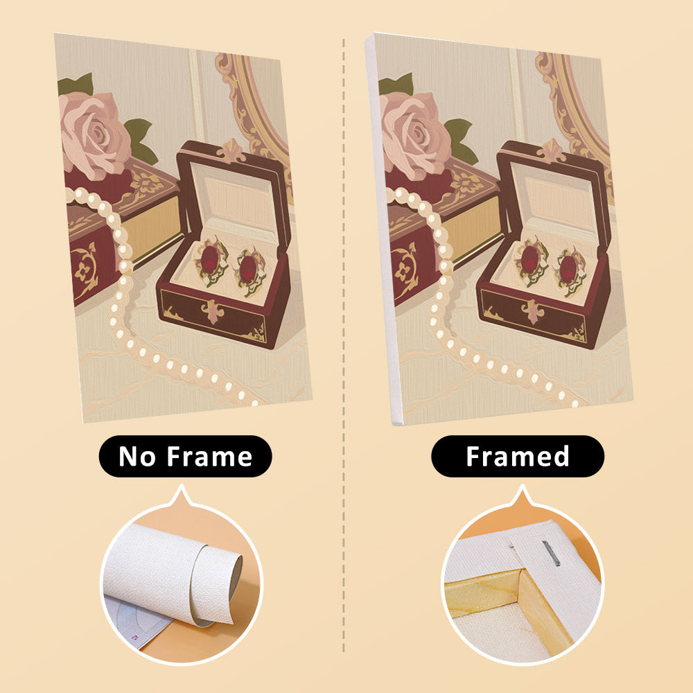 Romantic Vintage Vanity mini paint by numbers – image 13