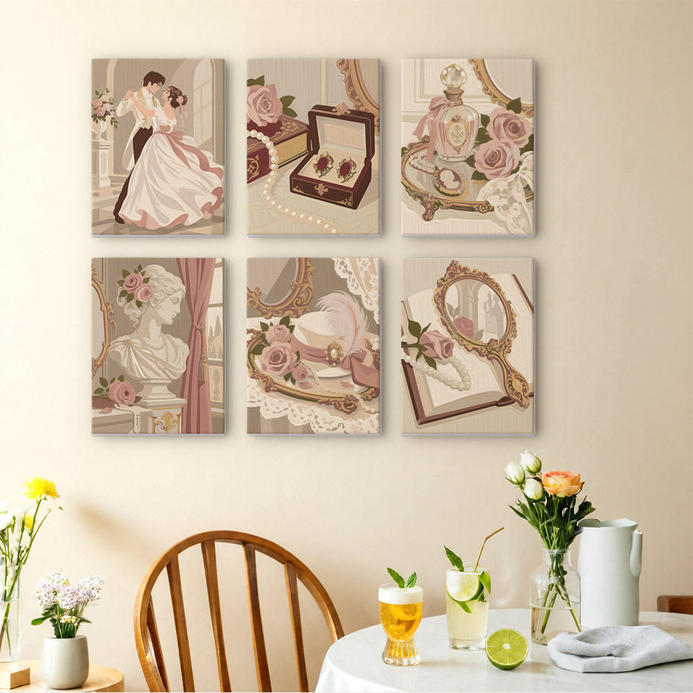 Romantic Vintage Vanity mini paint by numbers – image 14