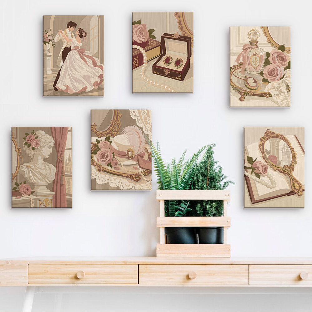 Romantic Vintage Vanity mini paint by numbers – image 15