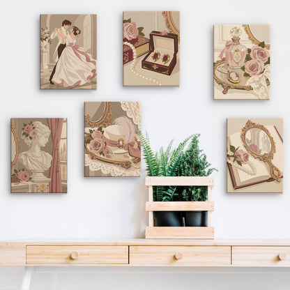 Romantic Vintage Vanity mini paint by numbers – image 15