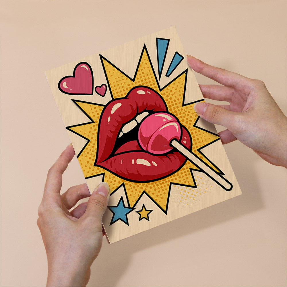 Pop Art Lips and Sweets mini paint by numbers – image 6