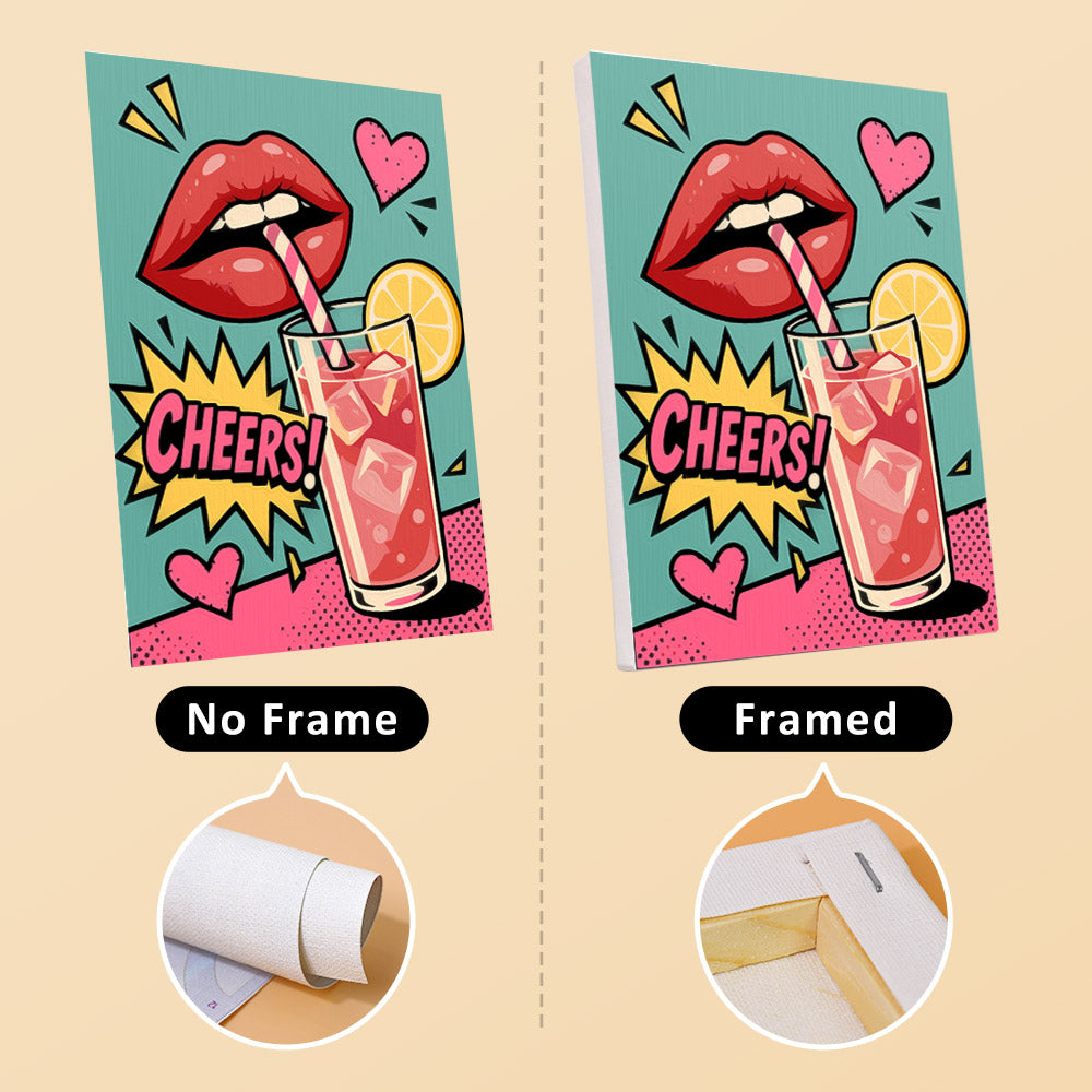 Pop Art Lips and Sweets mini paint by numbers – image 13