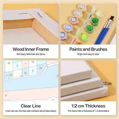 Retro Boats and Ships mini paint by numbers – image 9