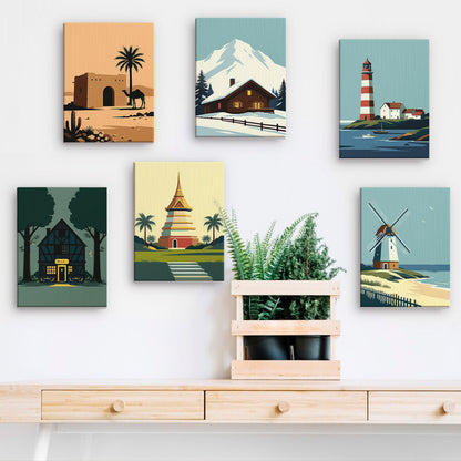 Graphic World Landmarks mini paint by numbers – image 15