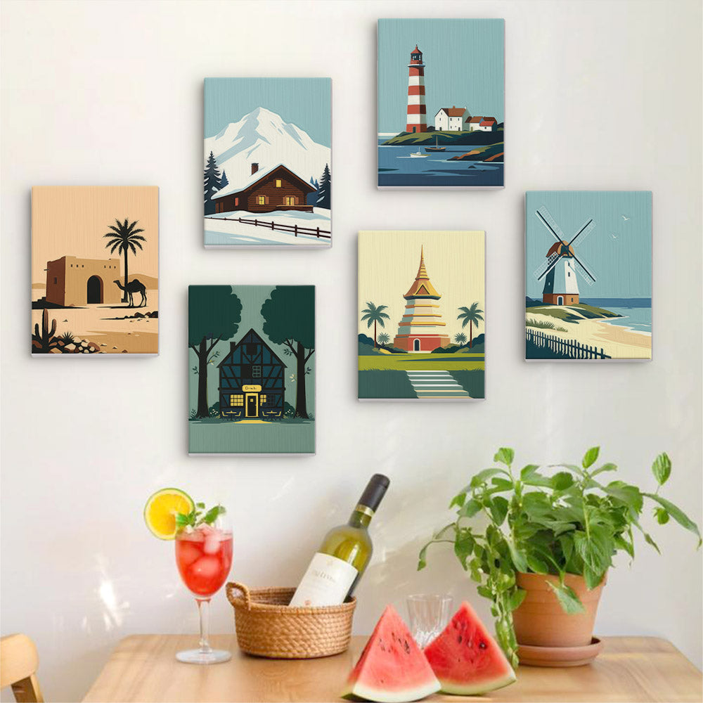Graphic World Landmarks mini paint by numbers – image 17