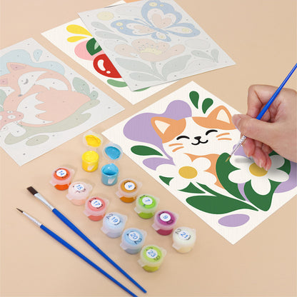 Swan, Fox and Cheeky Crocodile mini paint by numbers – image 12