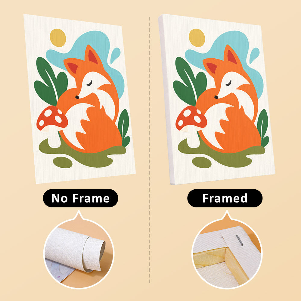 Swan, Fox and Cheeky Crocodile mini paint by numbers – image 13