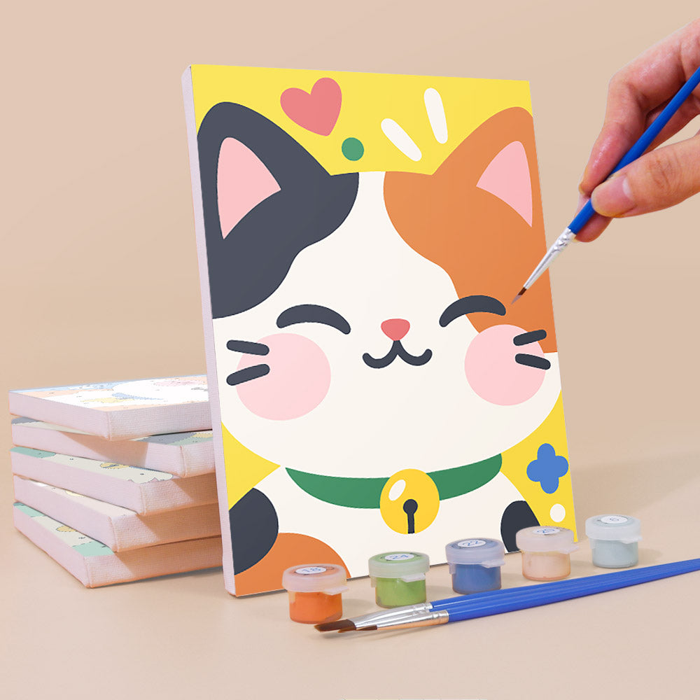 Bright Cute Pet Faces mini paint by numbers – image 3