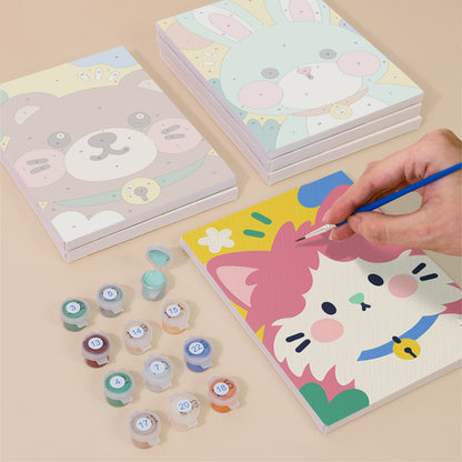 Bright Cute Pet Faces mini paint by numbers – image 4