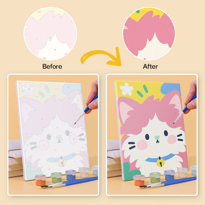 Bright Cute Pet Faces mini paint by numbers – image 10