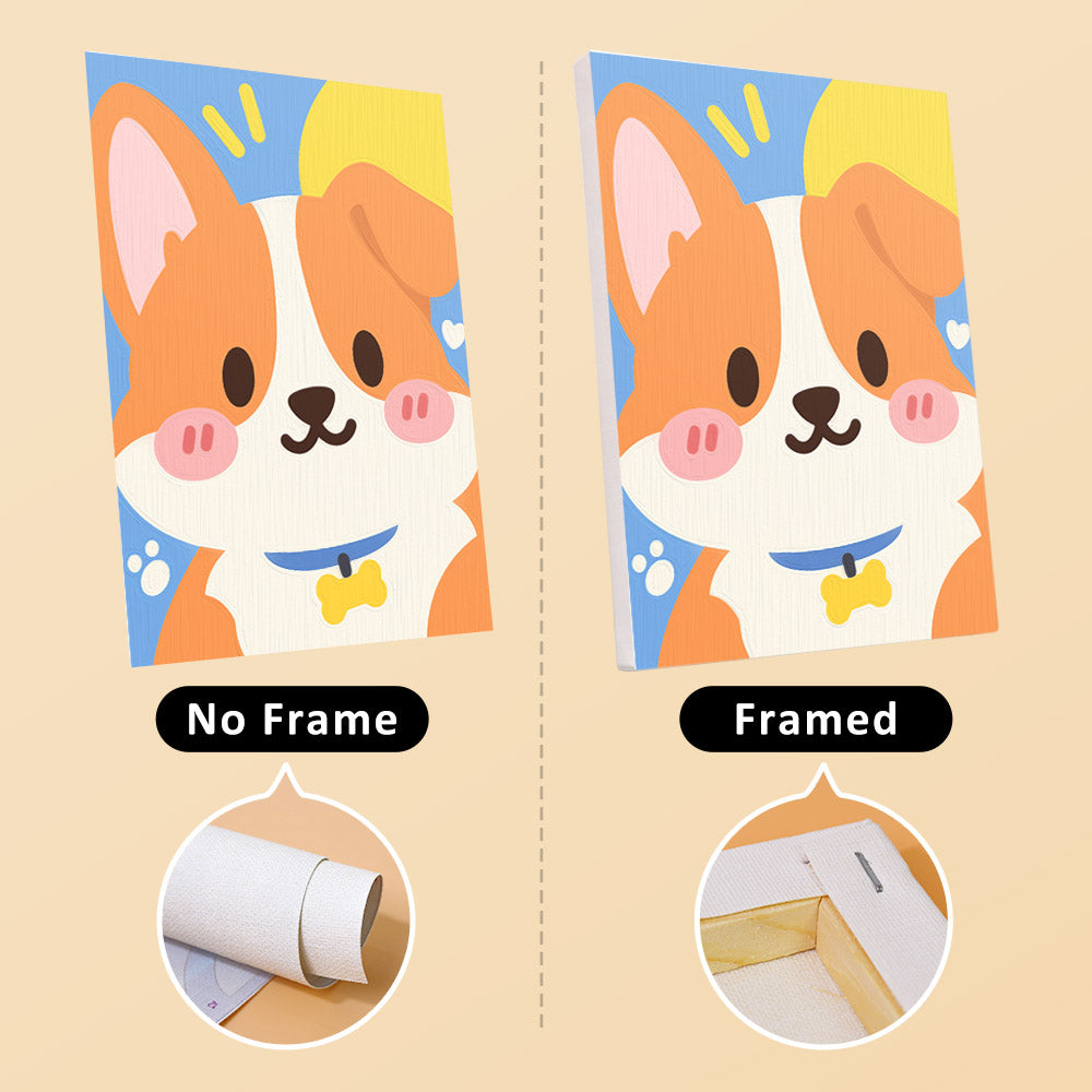 Bright Cute Pet Faces mini paint by numbers – image 13