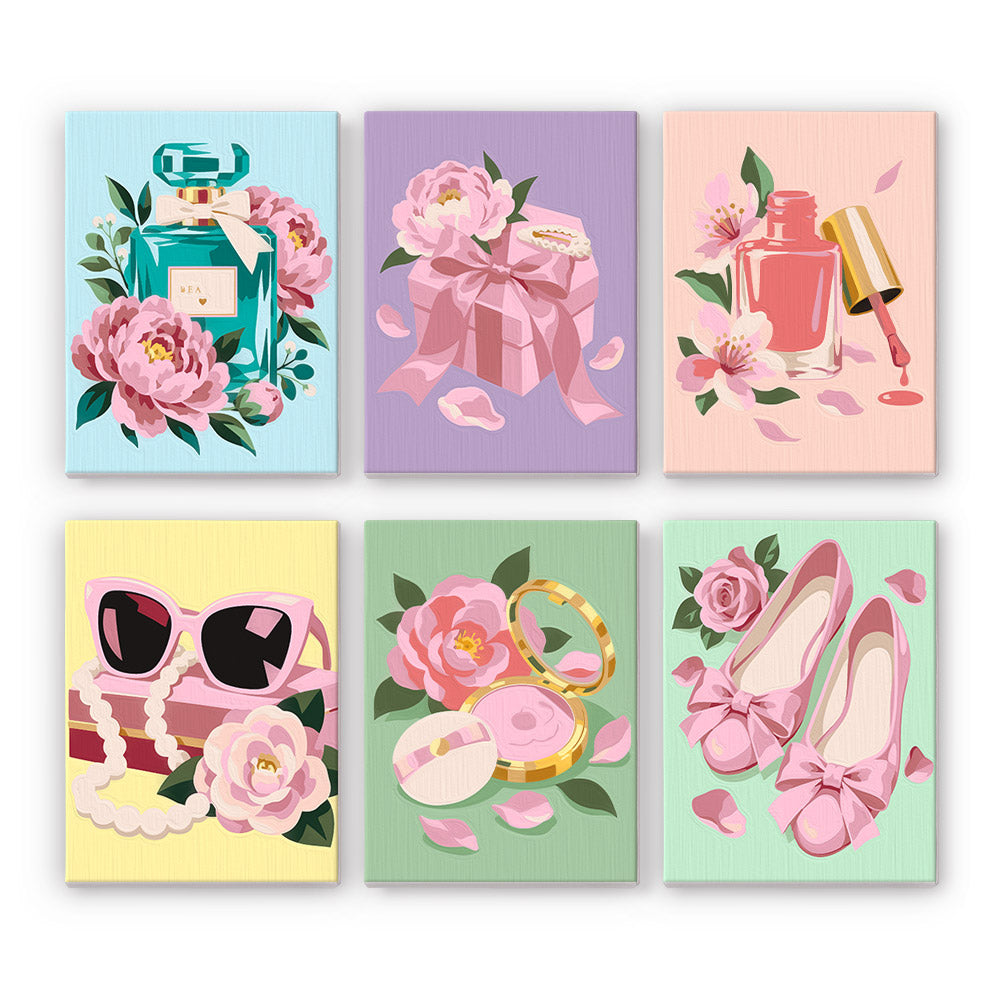 Pink Glamour Accessories mini paint by numbers – image 7