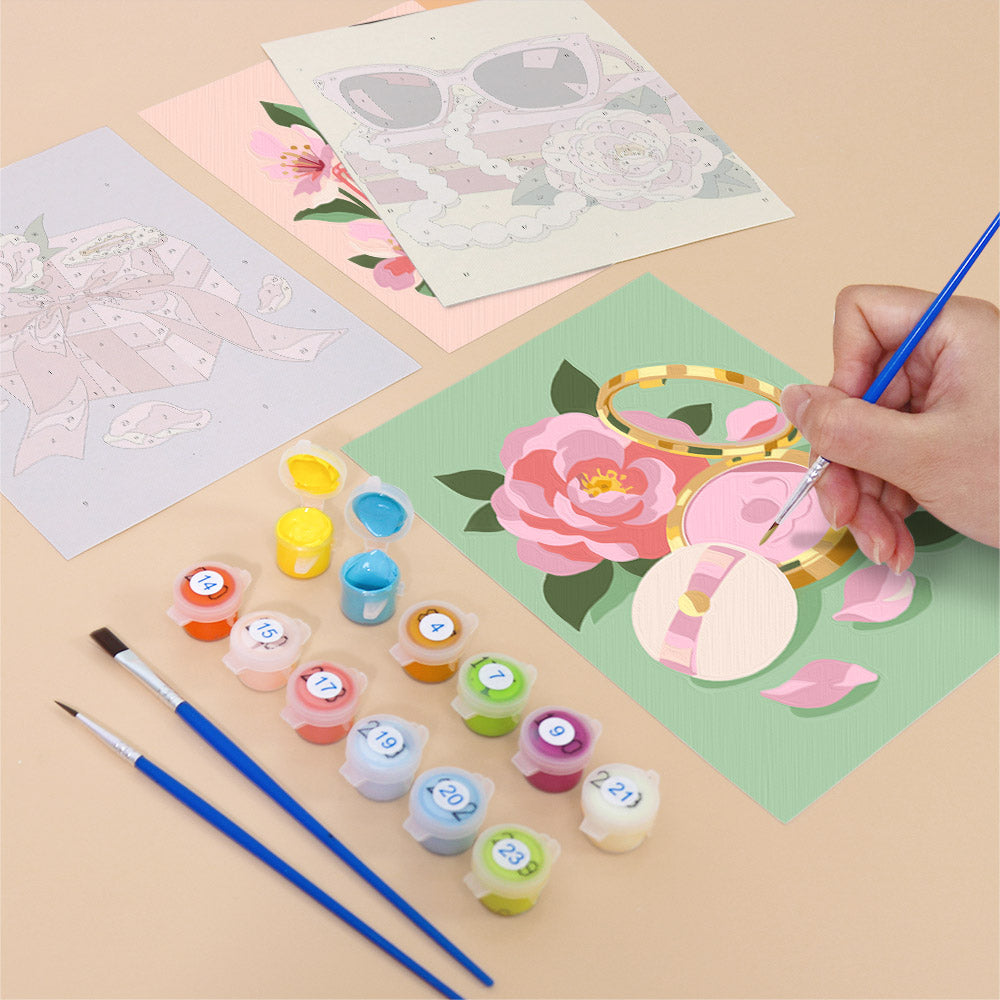 Pink Glamour Accessories mini paint by numbers – image 12