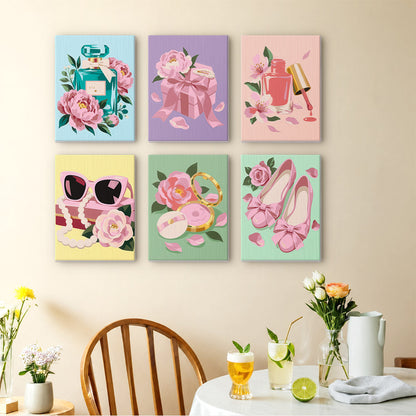 Pink Glamour Accessories mini paint by numbers – image 14