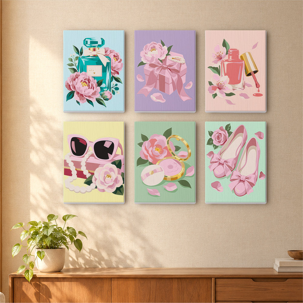 Pink Glamour Accessories mini paint by numbers – image 16