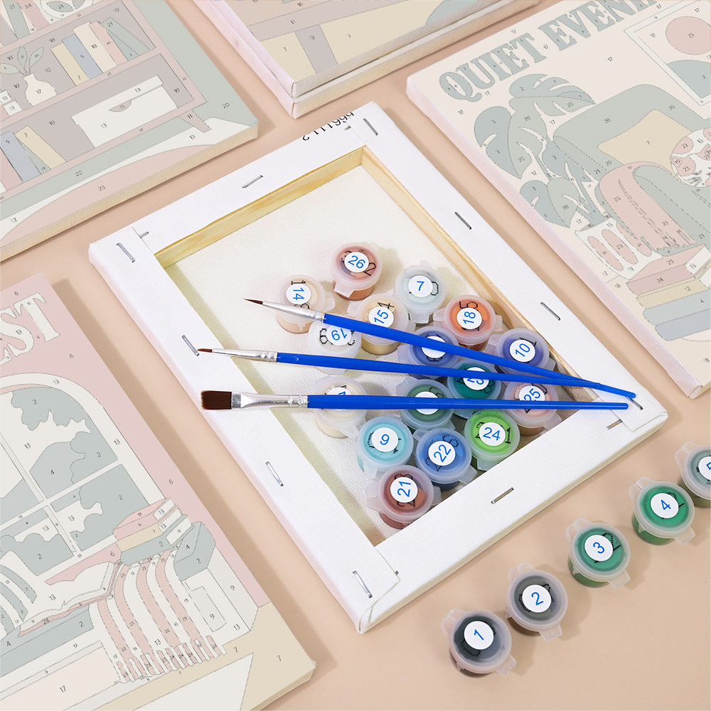 Cozy Reading Nook Posters mini paint by numbers – image 2