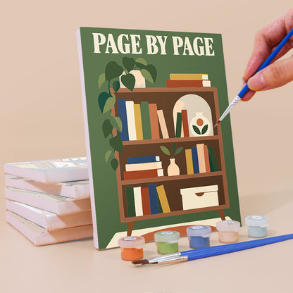 Cozy Reading Nook Posters mini paint by numbers – image 3