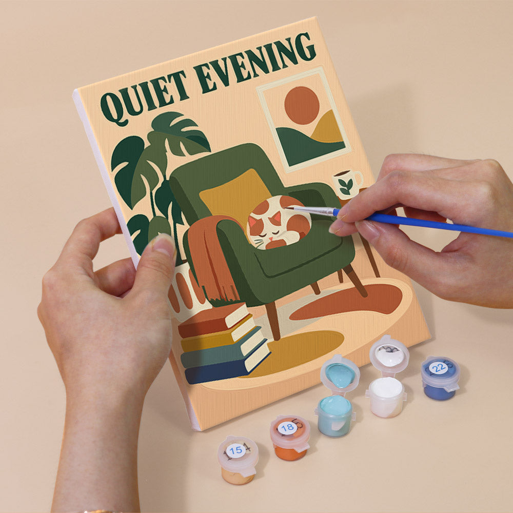 Cozy Reading Nook Posters mini paint by numbers – image 5