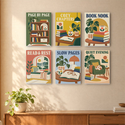 Cozy Reading Nook Posters mini paint by numbers – image 16