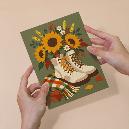 Flower Filled Boots mini paint by numbers – image 6