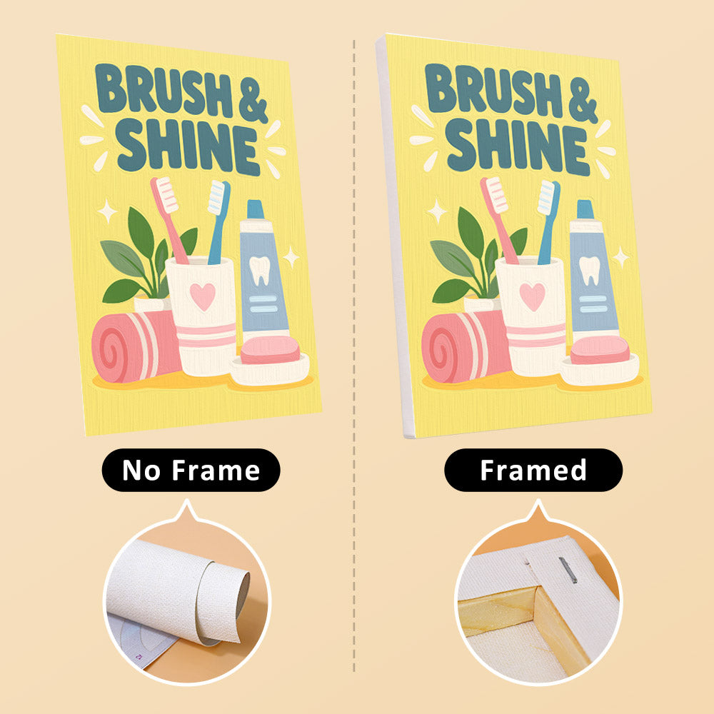 Pastel Bathroom Routine Posters mini paint by numbers – image 13