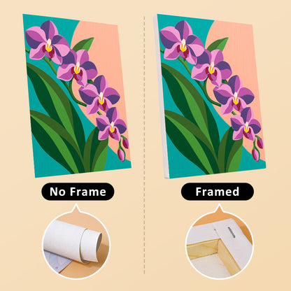 Protea, Orchid and Anthurium mini paint by numbers – image 13