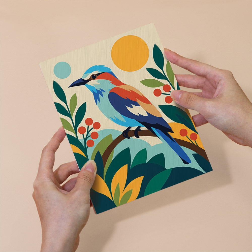 Hoopoe, Macaw and Spoonbill mini paint by numbers – image 6