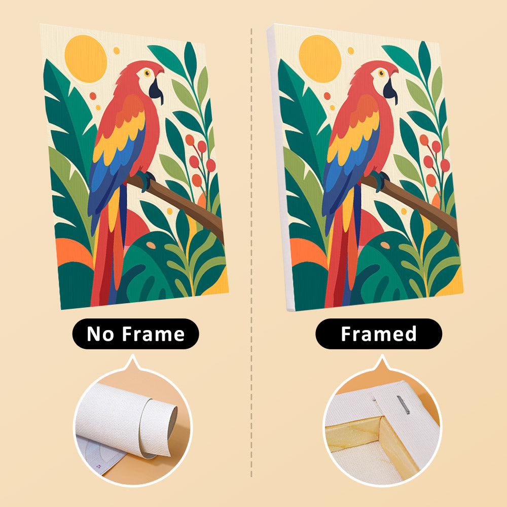 Hoopoe, Macaw and Spoonbill mini paint by numbers – image 13