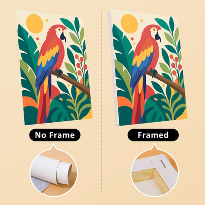 Hoopoe, Macaw and Spoonbill mini paint by numbers – image 13