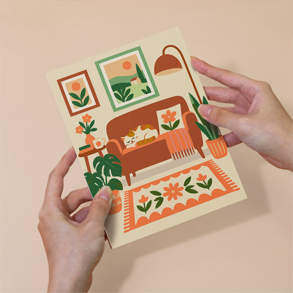 Cats in Plant-Filled Rooms mini paint by numbers – image 6