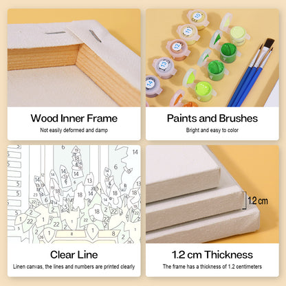 Flower Filled European Windows mini paint by numbers – image 9